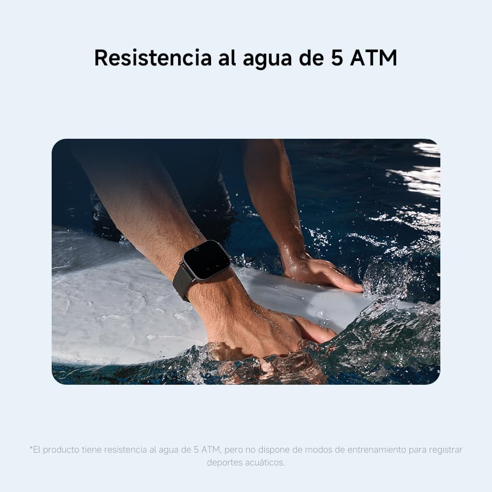 Resist&ecirc;ncia &agrave; &aacute;gua de 5 ATM